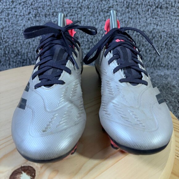 Adidas Predator League FG Football Soccer Cleats Mens Size 6.5 Platinum Sneakers - Picture 2 of 9